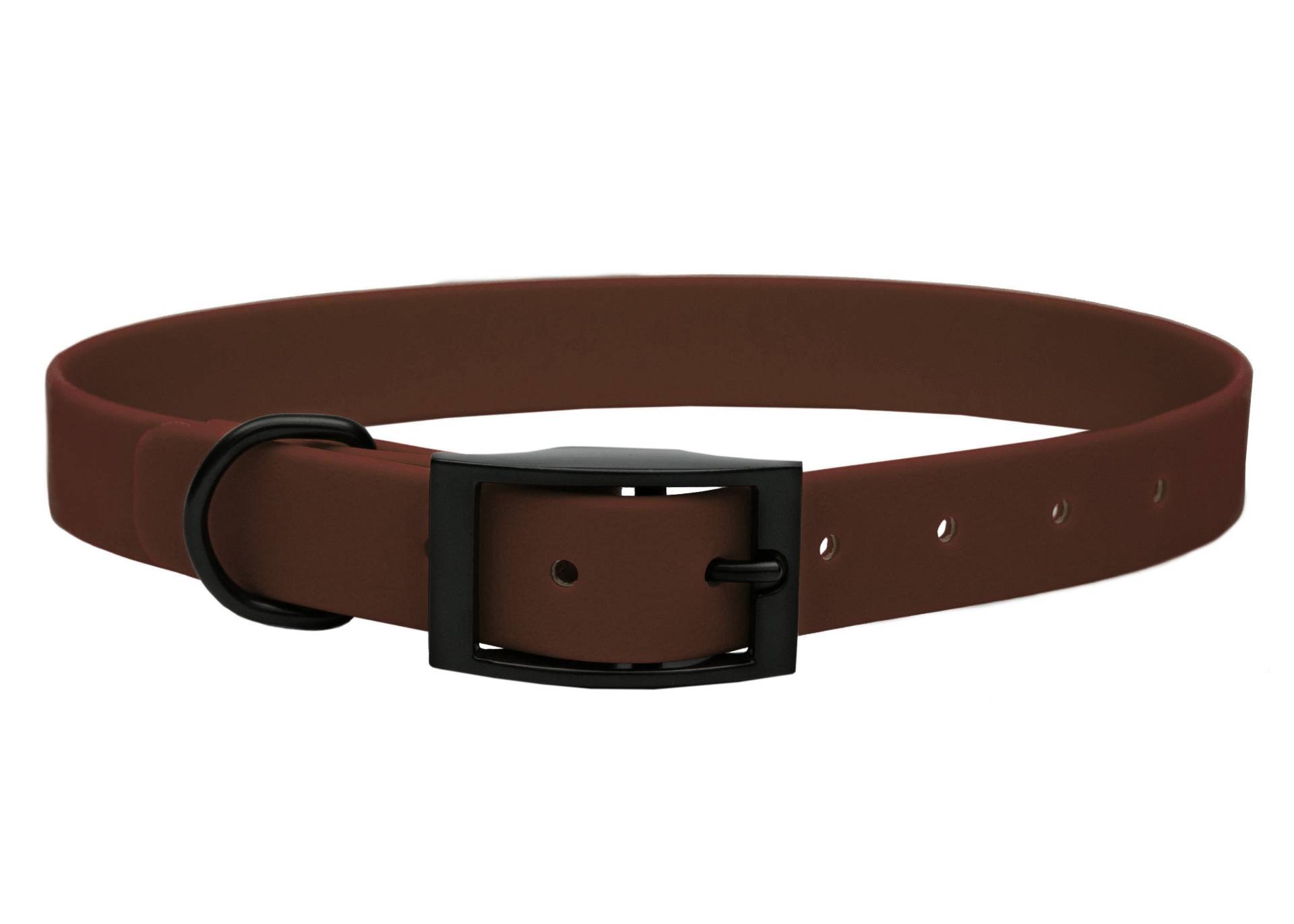 Biothane Halsband Braun XXL (59-69cm) / 16mm / Schwarz von EMMY&PEPE
