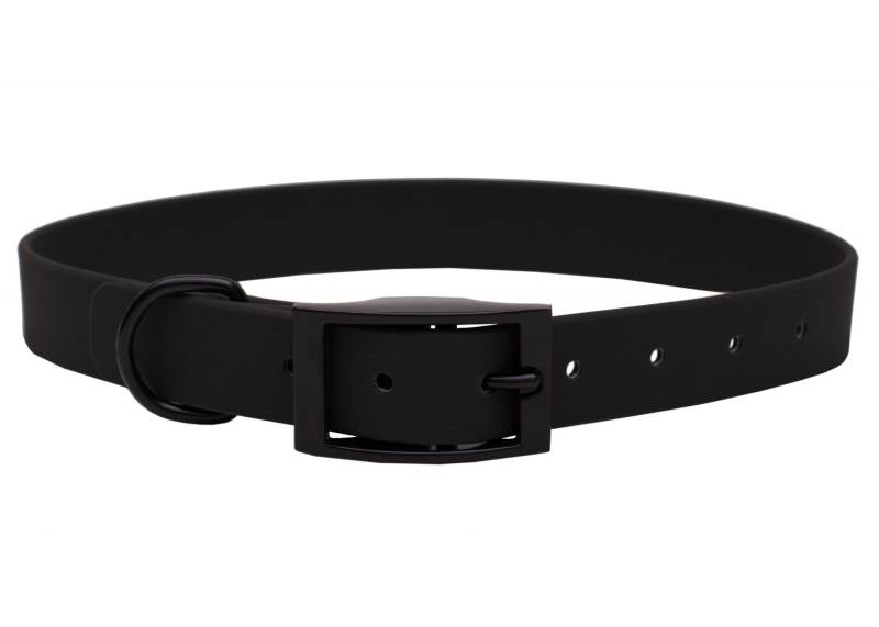 Biothane Halsband Schwarz S (25-33cm) / 20mm / Schwarz von EMMY&PEPE