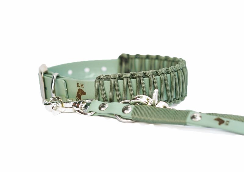 Biothane Paracord Halsband Fresh Up S Chrom (silber) Exkl. Leine