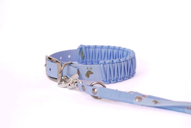 Biothane Paracord Halsband Polar M Messing (gold) Inkl. Premium Leine