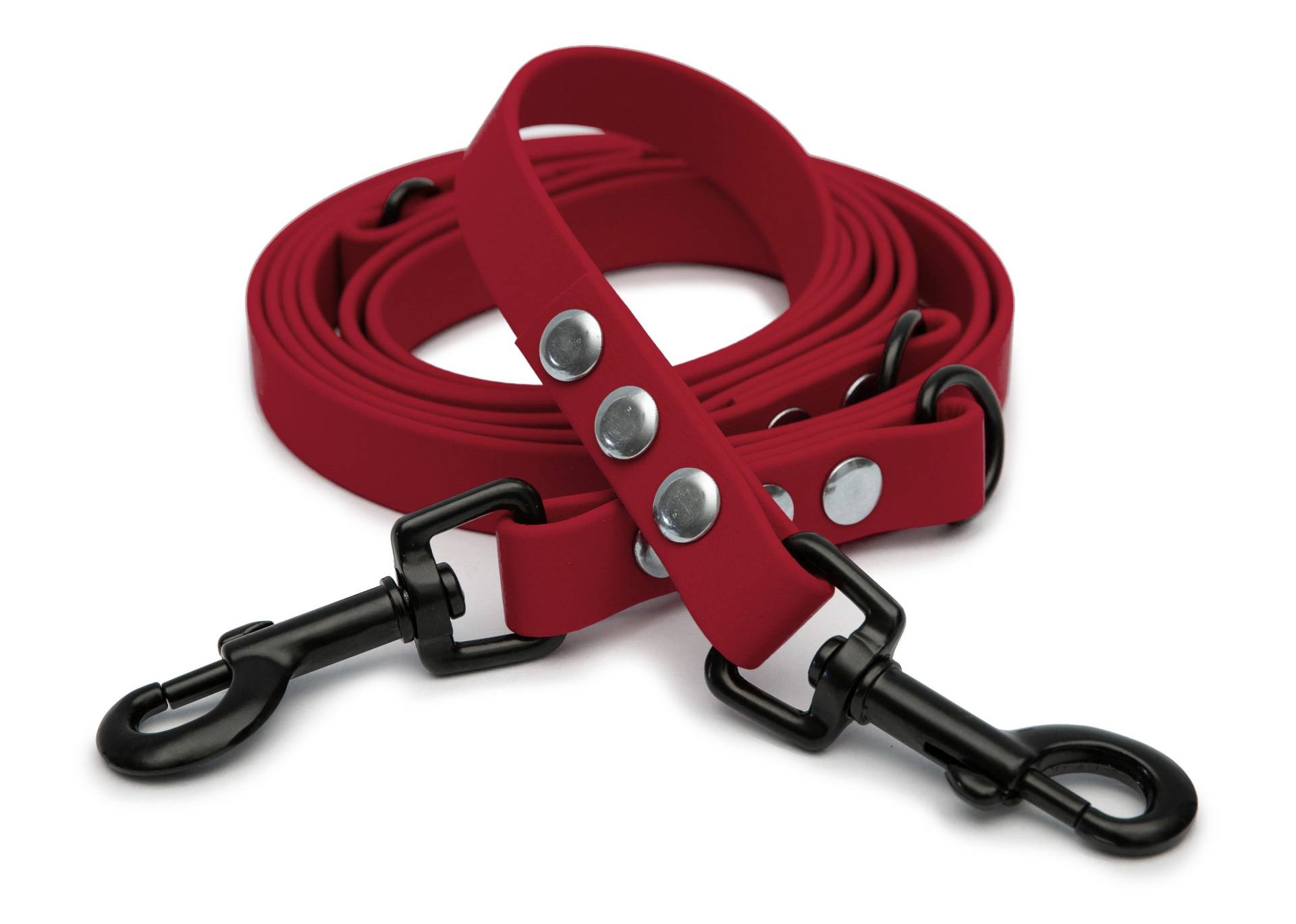 Biothaneleine Bordeaux 20mm / 2.50m / Bolzenkarabiner Schwarz Biothaneleine Bordeaux 20mm / 2.50m / Bolzenkarabiner Schwarz von EMMY&PEPE