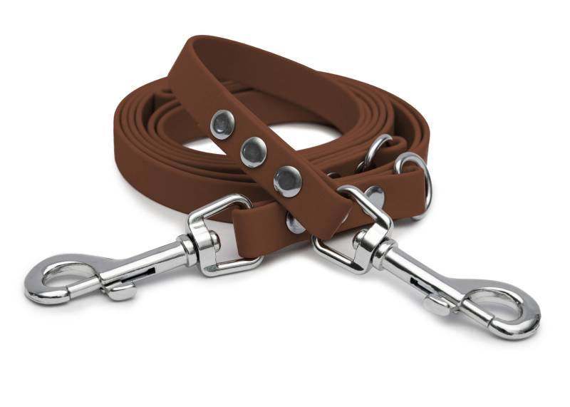 Biothaneleine Braun 25mm / 1.20m / Bolzenkarabiner Silber Biothaneleine Braun 25mm / 1.20m / Bolzenkarabiner Silber von EMMY&PEPE