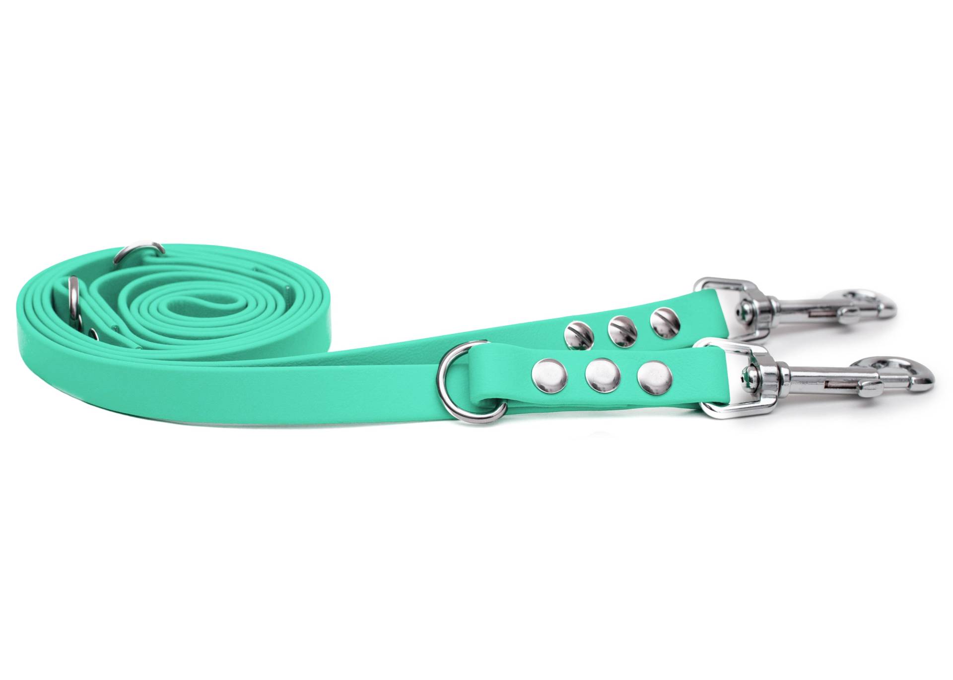 Biothaneleine Mint 16mm / 2m / Bolzenkarabiner Silber von EMMY&PEPE