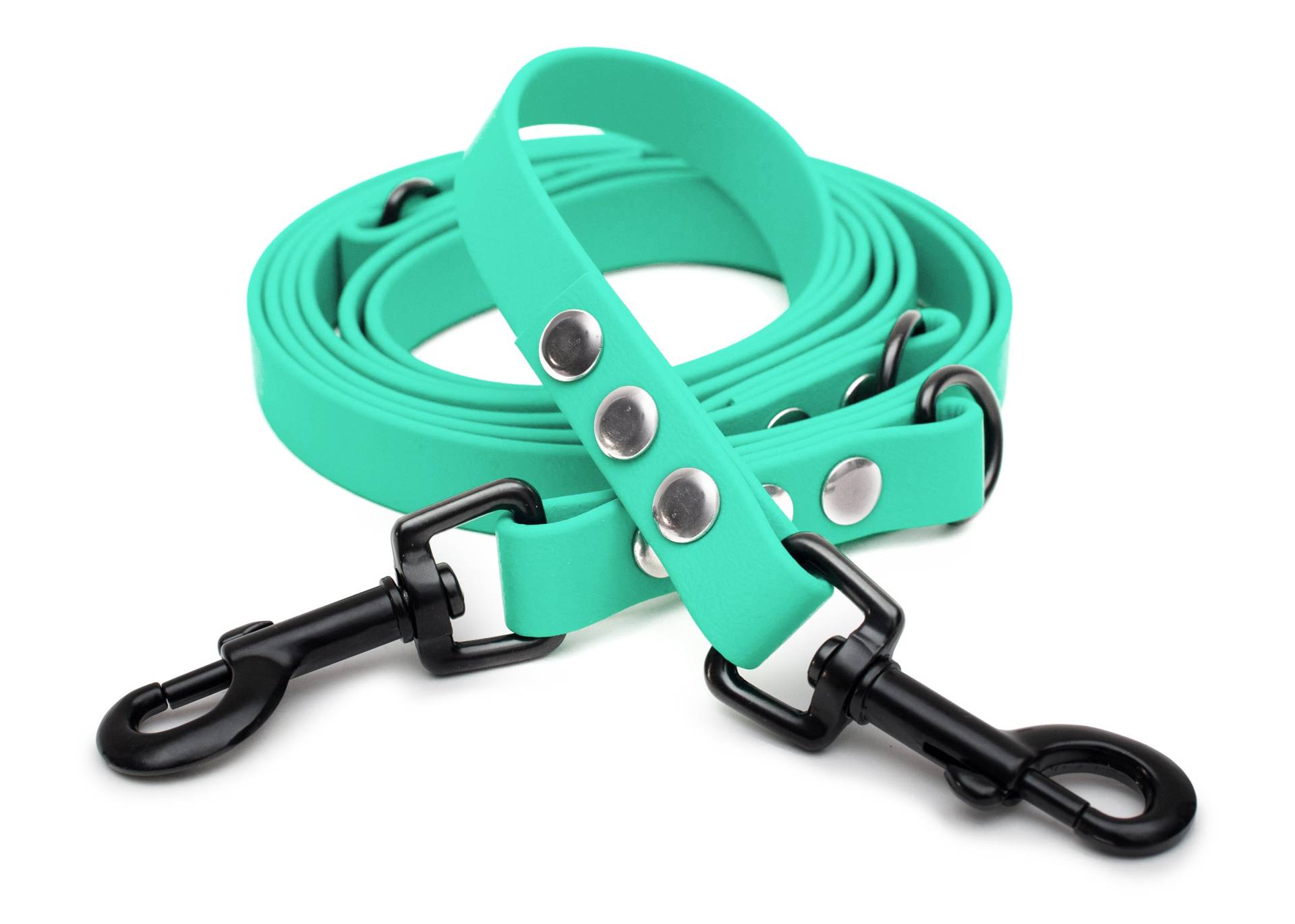 Biothaneleine Mint 25mm / 1.20m / Bolzenkarabiner Schwarz Biothaneleine Mint 25mm / 1.20m / Bolzenkarabiner Schwarz von EMMY&PEPE