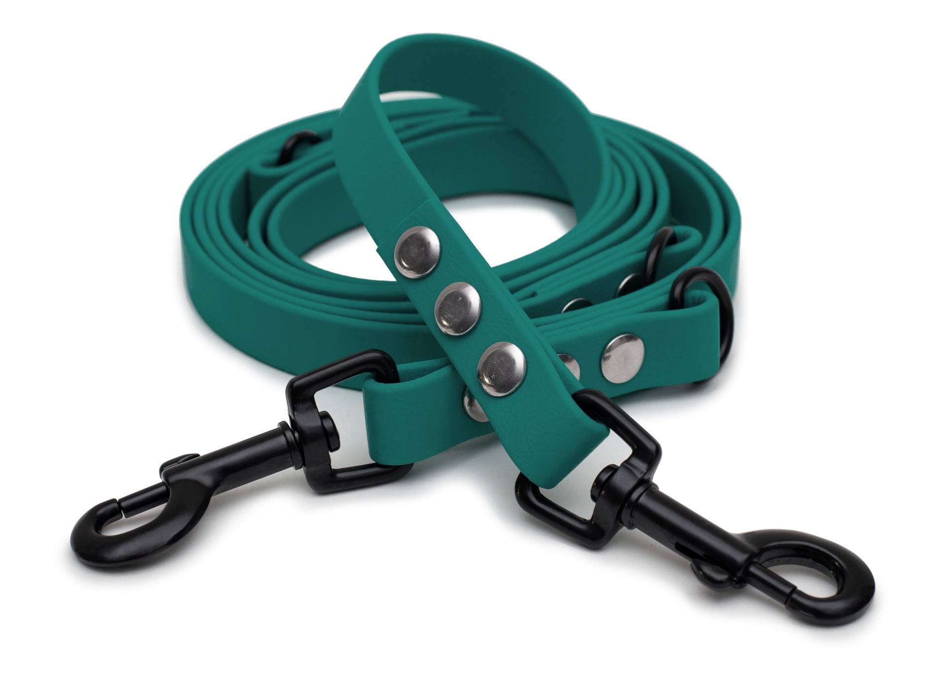 Biothaneleine Waldgrün 25mm / 3m / Bolzenkarabiner Schwarz Biothaneleine Waldgrün 25mm / 3m / Bolzenkarabiner Schwarz von EMMY&PEPE
