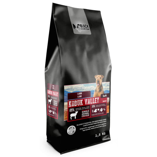 Black Canyon Hunde Trockenfutter mit Lamm Kobuk Valley Soft - Sparpaket: 3 x 5kg