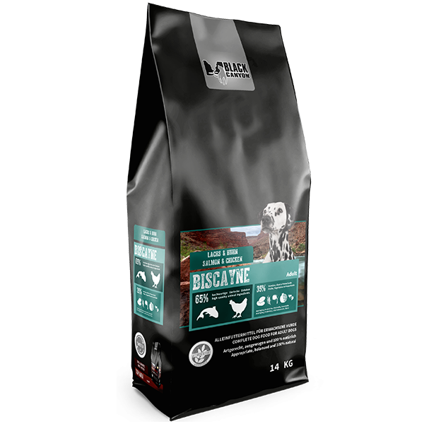 Black Canyon Trockenfutter mit Huhn und Lachs Biscayne - Sparpaket: 2 x 14kg
