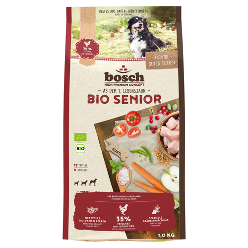 Bosch Bio Senior Hühnchen & Preiselbeeren 1 kg Bosch Bio Senior Hühnchen & Preiselbeeren 1 kg