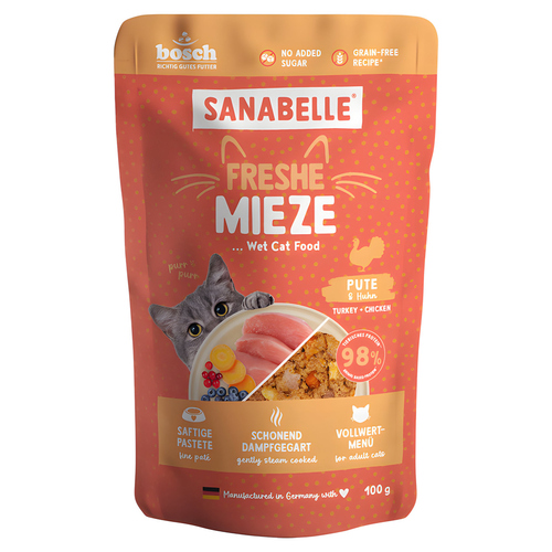 Bosch Freshe Mieze Pute + Huhn 100 g - 10 Stück