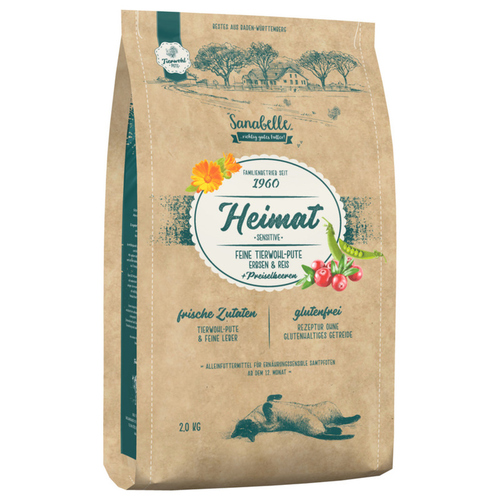 Bosch Sanabelle Heimat Adult feine Tierwohl-Pute mit Erbsen & Reis 2 kg