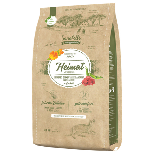 Bosch Sanabelle Heimat Getreidefrei leckeres Simmentaler Landrind mit Erbsen & Hirse 8 kg
