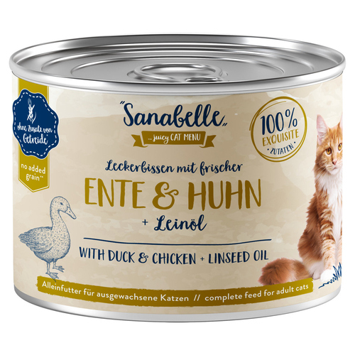 Bosch Sanabelle mit Ente & Huhn 195 g - 6 Stück