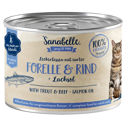 Bosch Sanabelle mit Forelle & Rind 195 g - 6 Stück