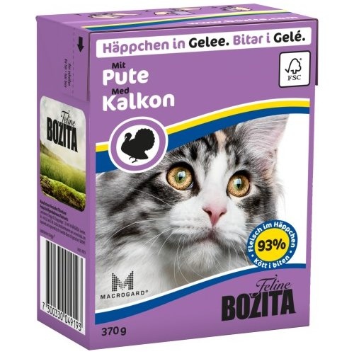Bozita Häppchen in Gelee mit Pute 370 g - 6 Stück
