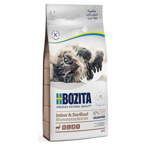 Bozita Indoor & Sterilised Grain free Reindeer 10 kg