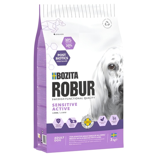 Bozita Robur Sensitive Grain Free Active Lamm 3 kg