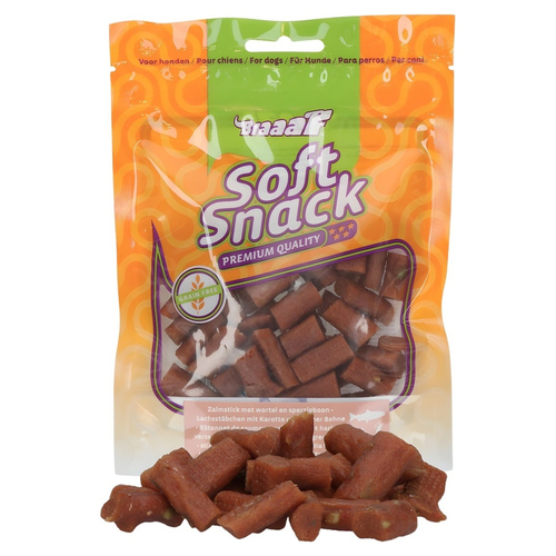 Braaaf Hundesnack Soft Snack Lachsstäbchen mit Karotten 85 g
