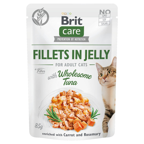 Brit Care Fillets in Jelly with Wholesome Tuna 85 g - 24 Stück
