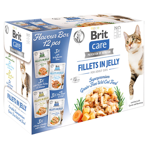 Brit Care Flavour Box Fillets in Jelly 12 x 85 g