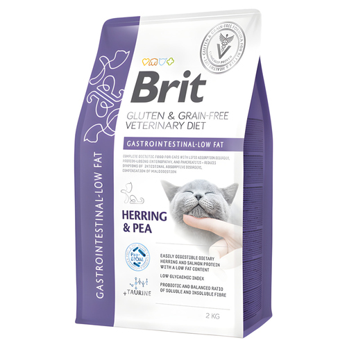 Brit Vet Cat Gastrointestinal / Low fat 2 kg