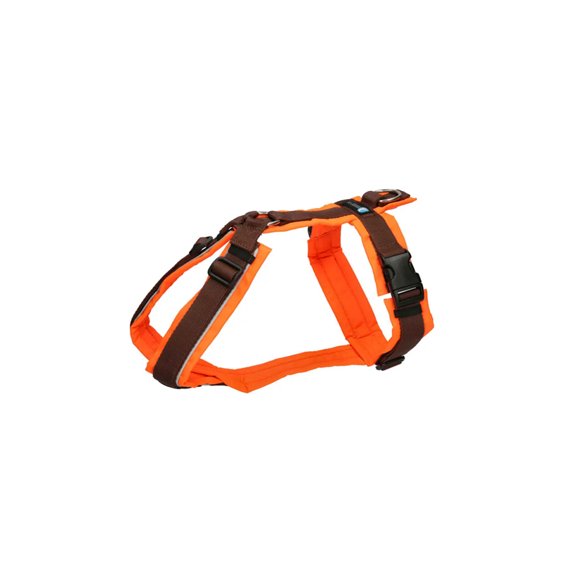 Brustgeschirr PROTECT in leuchtorange-braun XL