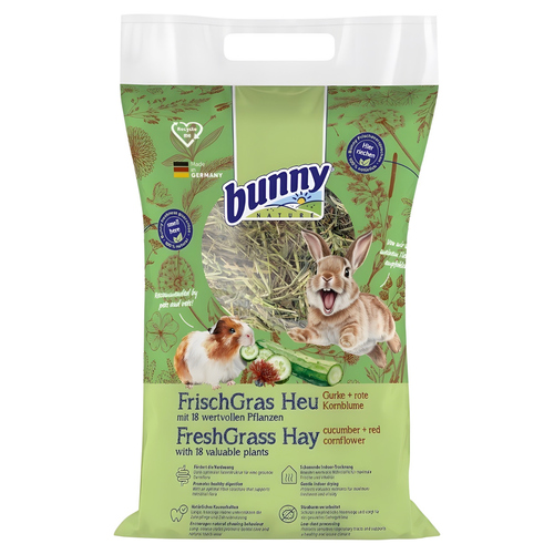Bunny Nature FrischGras Heu Gurke & rote Kornblume 500 g