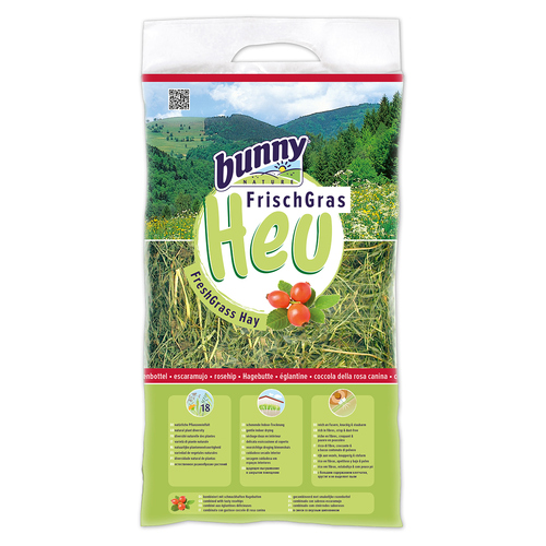 Bunny Nature FrischGras-Heu Hagebutte 500 g Bunny Nature FrischGras-Heu Hagebutte 500 g