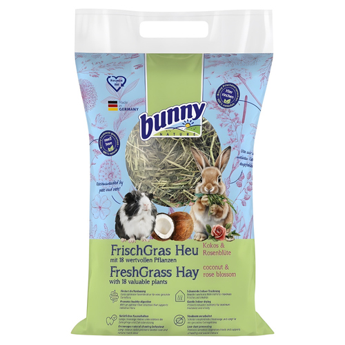 Bunny Nature FrischGras Heu Kokos & Rosenblüte 500 g