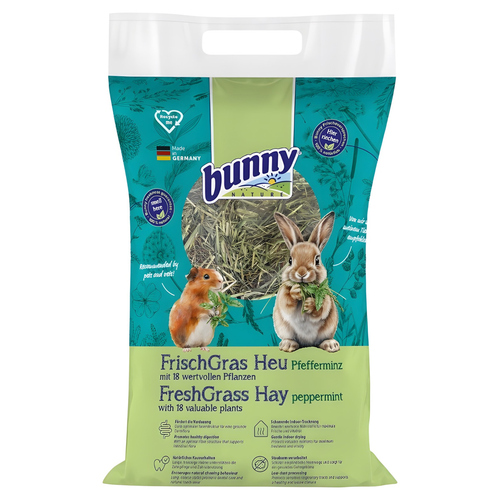 Bunny Nature FrischGras Heu Pfefferminze 500 g
