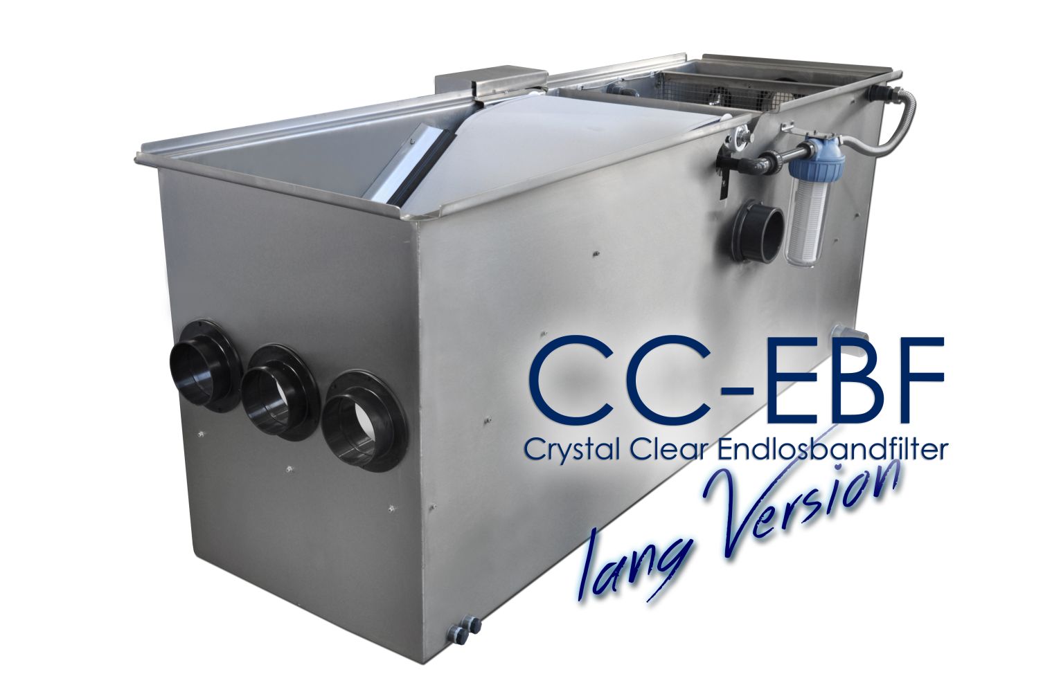CC - EBF 500S-L I Crystal Clear Endlosbandfilter Schwerkraft Lang-Version CC - EBF 500S-L I Crystal Clear Endlosbandfilter Schwerkraft Lang-Version