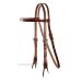 COWBOY HEADSTALL NICKEL-PLATED BUCKLE