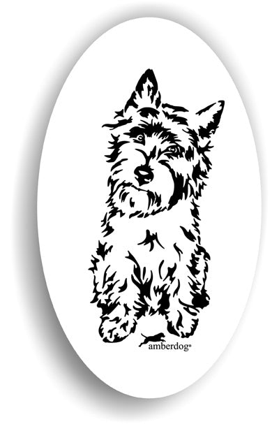 Cairn Terrier Sticker Aufkleber Cairn Terrier Sticker Aufkleber