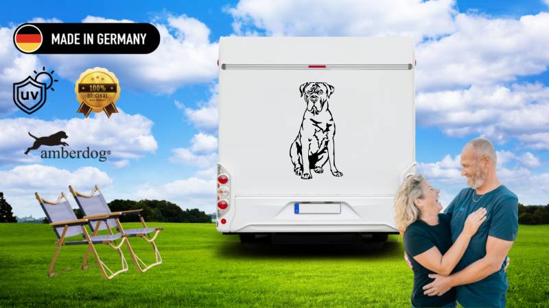 Cane Corso Wohnmobil Aufkleber I  Wandtattoo - H30cm / Schwarz