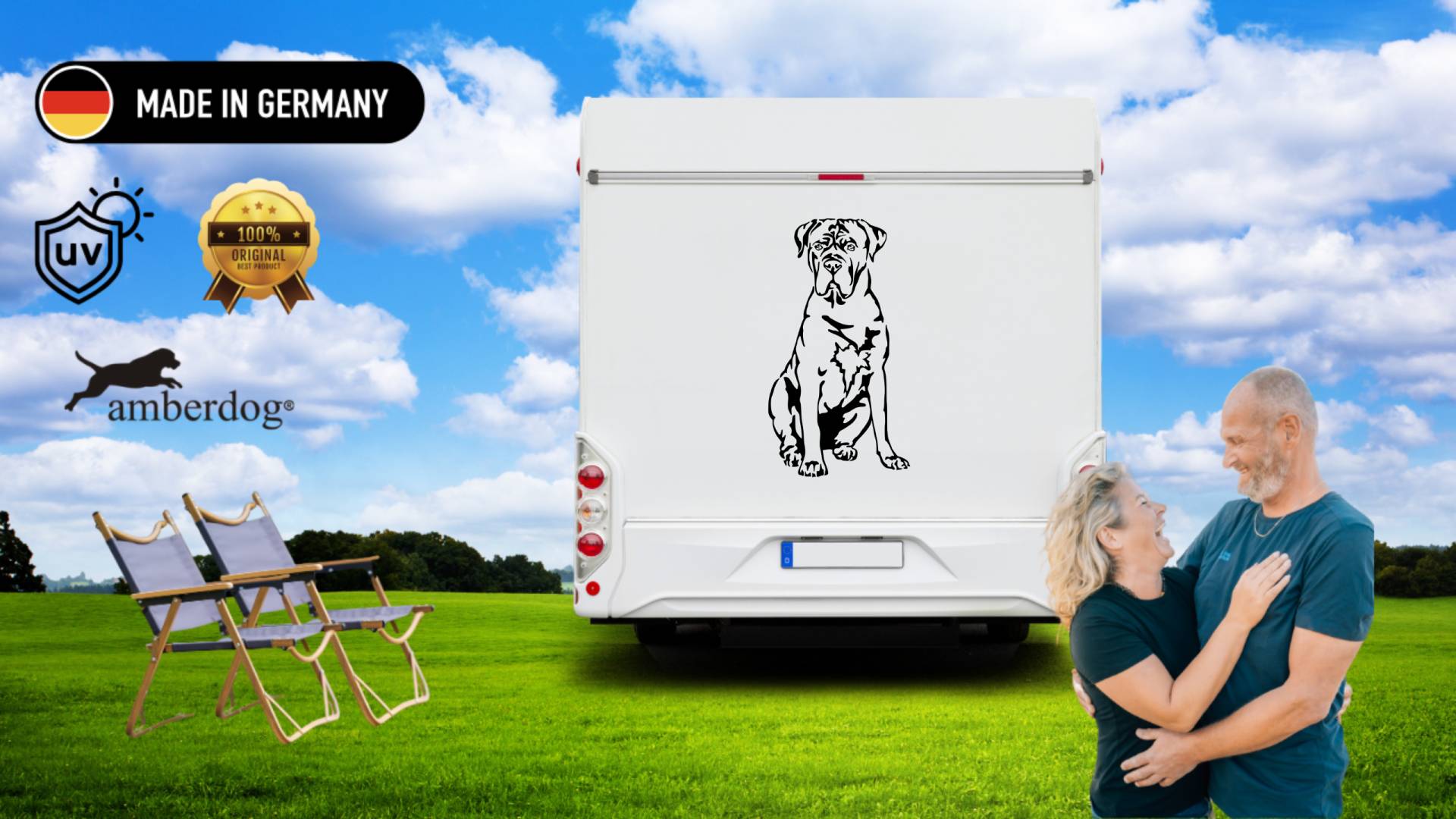 Cane Corso Wohnmobil Aufkleber I  Wandtattoo - H50cm / Schwarz