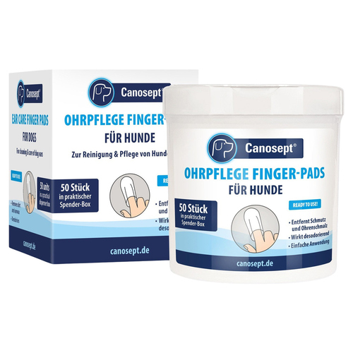 Canosept Ohrpflege Pads für Hunde - 50er Pack