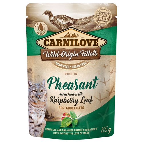 Carnilove Fasan mit Himbeerblättern 85 g - 24 Stück Carnilove Fasan mit Himbeerblättern 85 g - 24 Stück