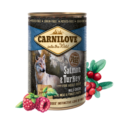 Carnilove Nassfutter für Hunde Adult Dose Salmon & Turkey 400g - 400g