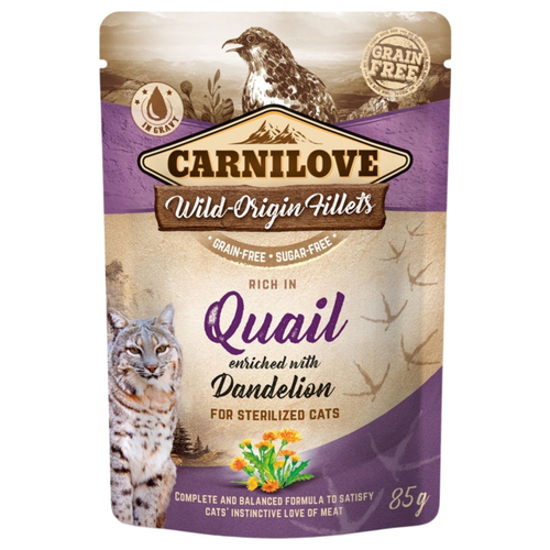 Carnilove Wachtel mit Löwenzahn 85 g