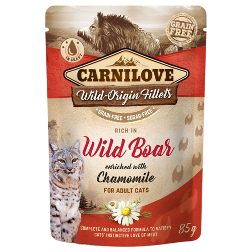 Carnilove Wildschwein mit Kamille 85 g - 24 Stück