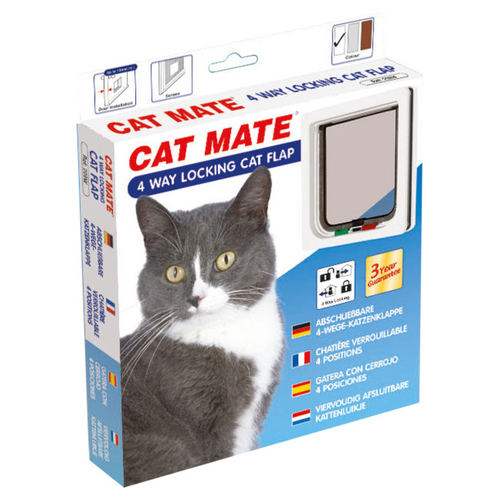 Cat Mate 4-Wege Katzentür magnetisch 309 W weiß