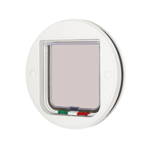 Cat Mate Katzentür für Glas 4-Wege 210W weiß