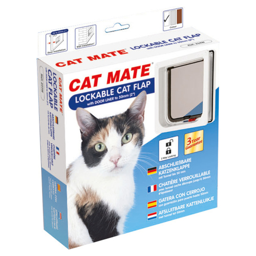 Cat Mate Katzentür mit Magnetverschluss 234 W weiß