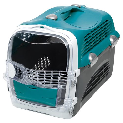 Catit Cabrio Transportbox türkis/grau