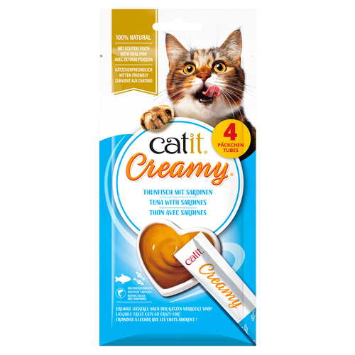 Catit Creamy Thunfisch mit Sardinen 4 x 10 g Catit Creamy Thunfisch mit Sardinen 4 x 10 g