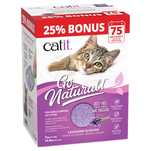 Catit Go Natural! Erbsenstreu Lavendel 7 kg Box Catit Go Natural! Erbsenstreu Lavendel 7 kg Box