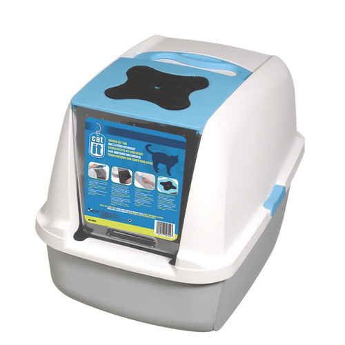 Catit Katzentoilette mit Dach blau Catit Katzentoilette mit Dach blau