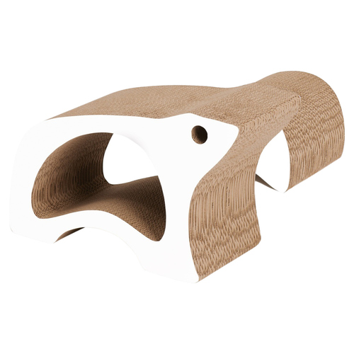 Catit Kratzpappe Zoo Scratcher Eisbär 2-in-1