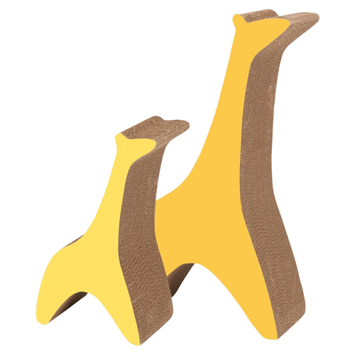 Catit Kratzpappe Zoo Scratcher Giraffe, Maße: 44,5 x 24 x 18,5 cm