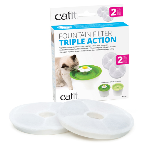Catit Senses 2.0 Triple Action Fontain Filter 2er-Set Catit Senses 2.0 Triple Action Fontain Filter 2er-Set