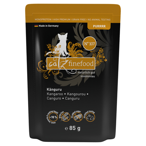 catz finefood Purrrr No. 107 Känguru 85 g - 16 Stück